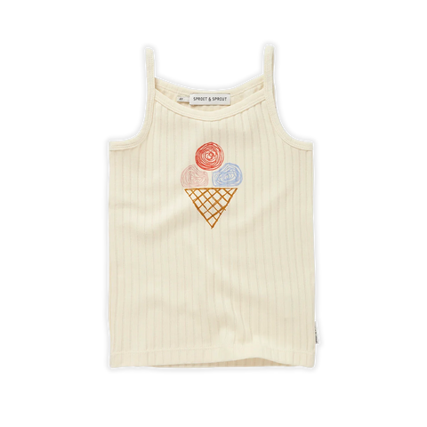 Sproet & Sprout Strap Top | Girls Ice Cream