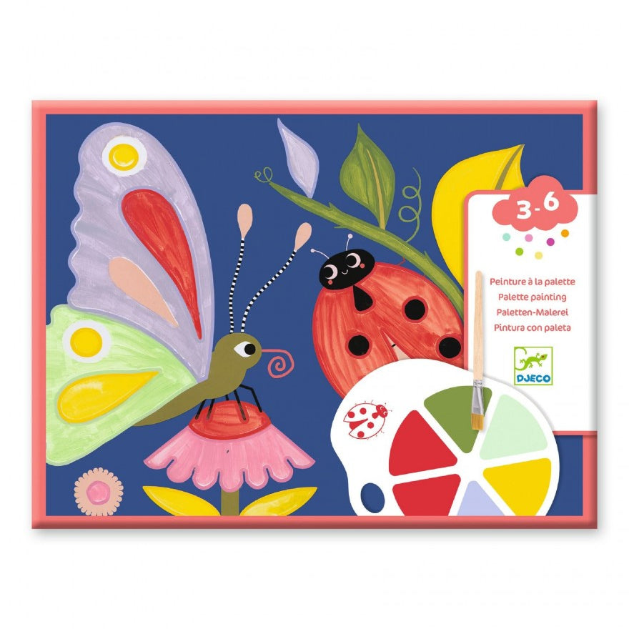 Djeco Schilderen met een palet | Kleine beestjes