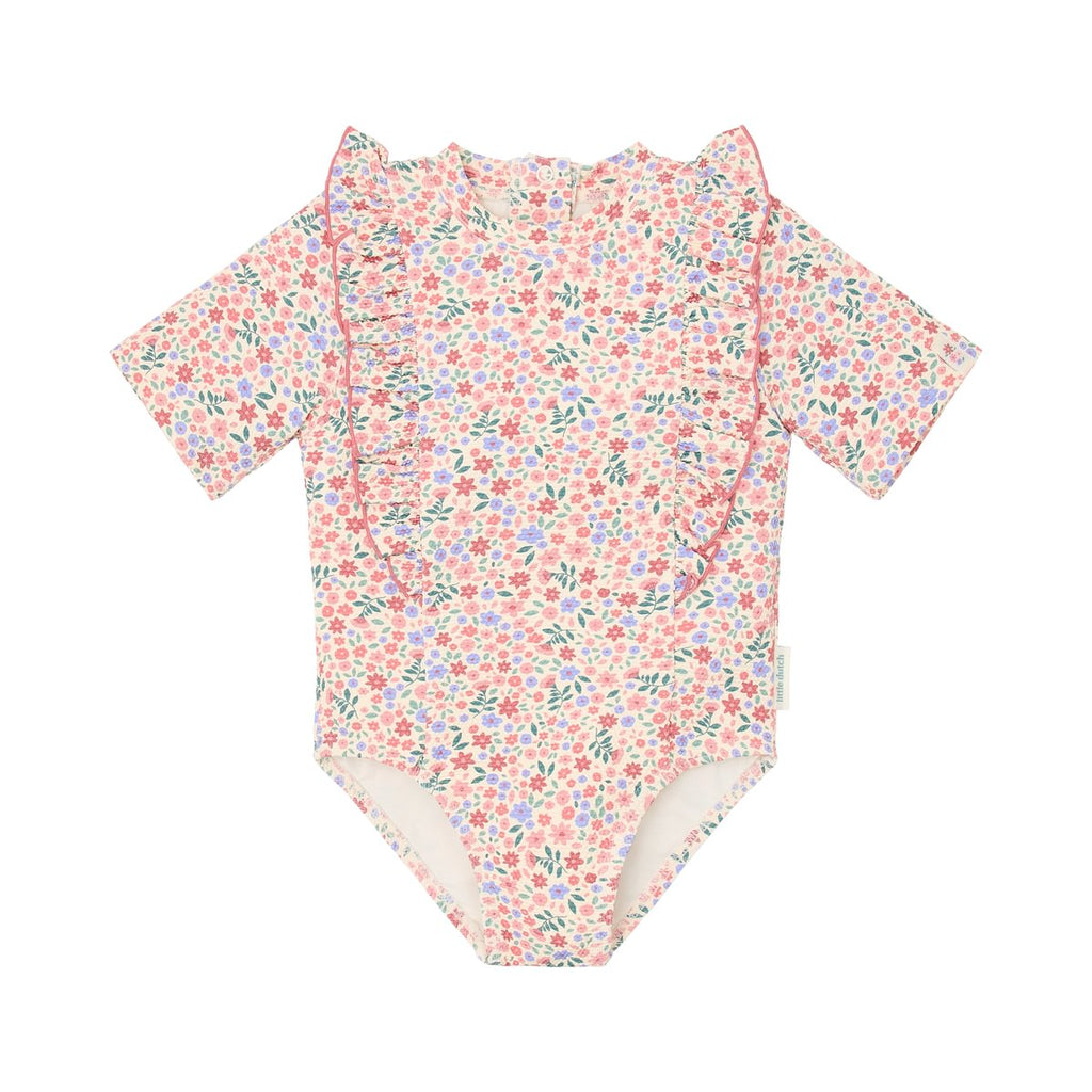 * Little Dutch UV Zwempak Korte Mouwen | Dreamy Flowerfield