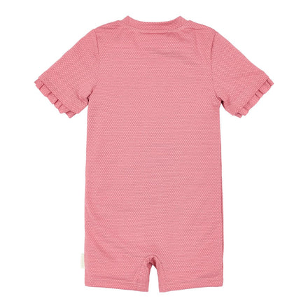 Little Dutch UV Zwempak Korte Mouwen | Dreamy Pink Sparkle