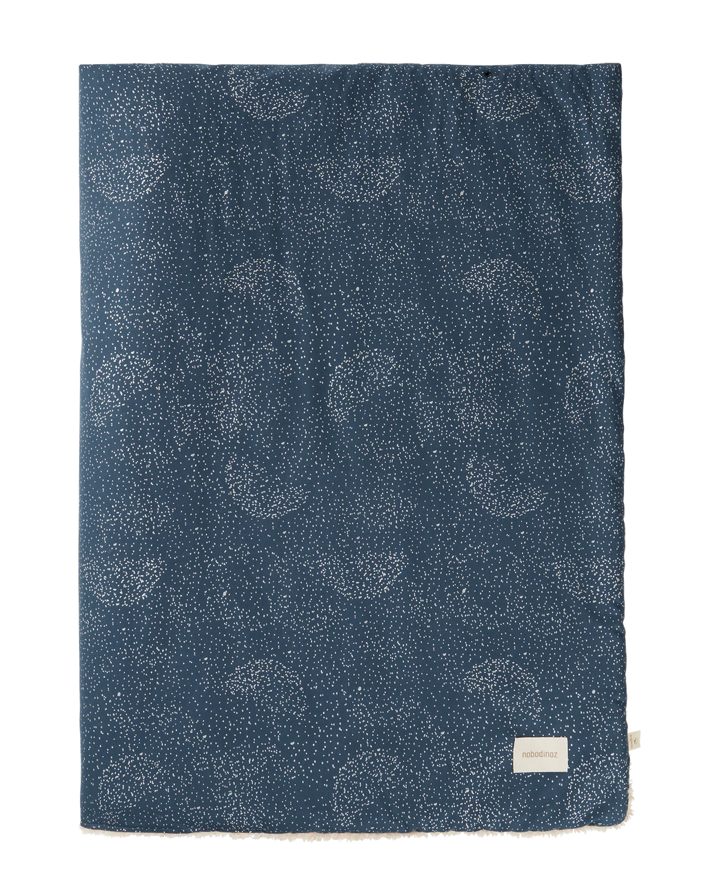 *  Nobodinoz Stories Winter Deken 100x140cm | Gold Bubble/ Night Blue