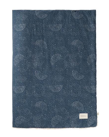 *  Nobodinoz Stories Winter Deken 100x140cm | Gold Bubble/ Night Blue