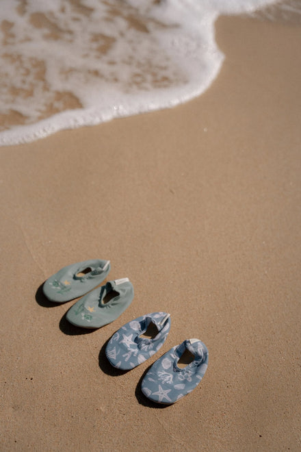 Little Dutch Strandschoenen Seashells Surf Blue