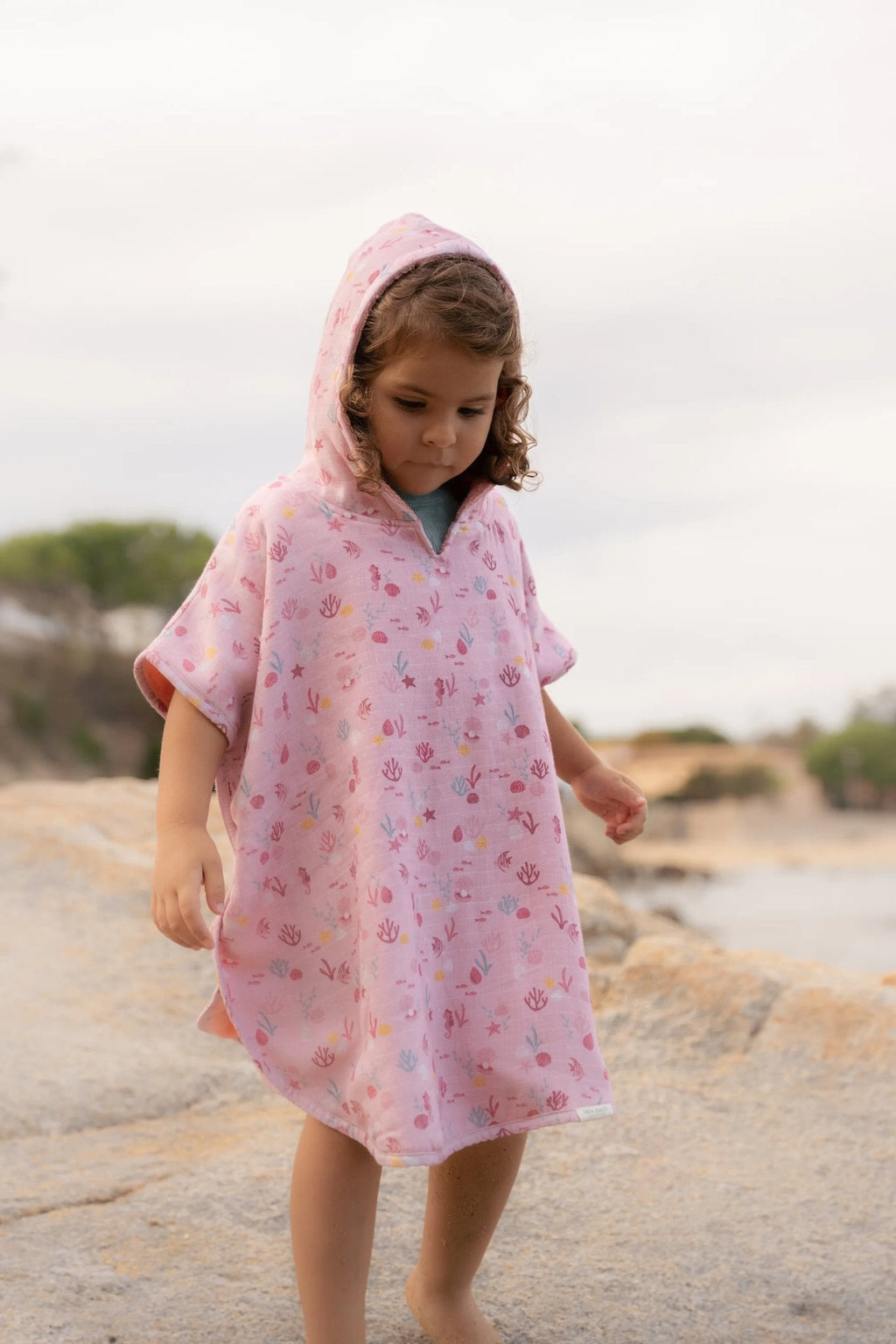 Little Dutch Badponcho Ocean Treasures Multi-Colour