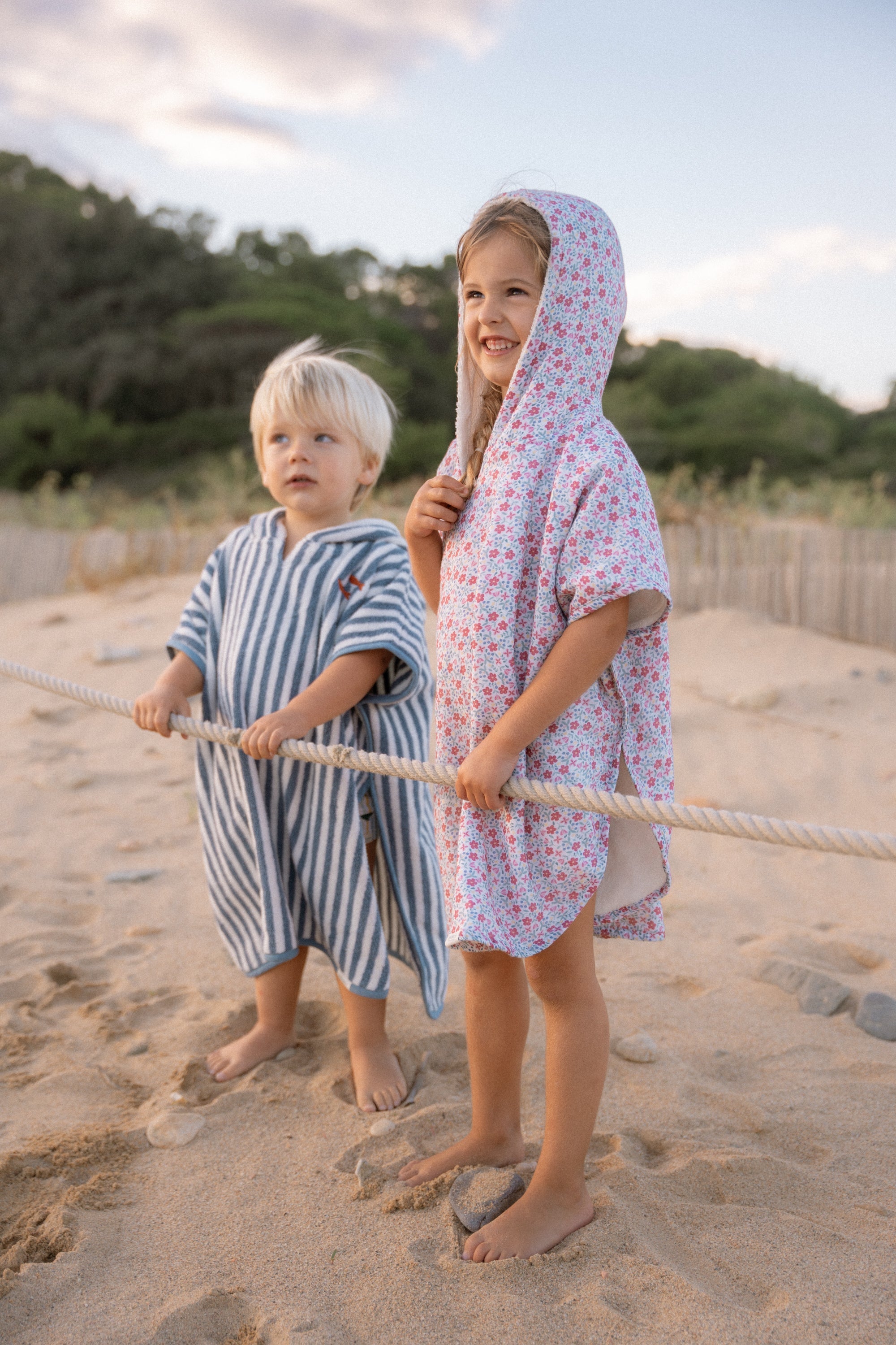 Little Dutch Badponcho Sunny Flowers Multi-Colour