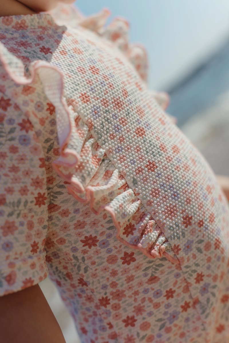 * Little Dutch UV Zwempak Korte Mouwen | Dreamy Flowerfield