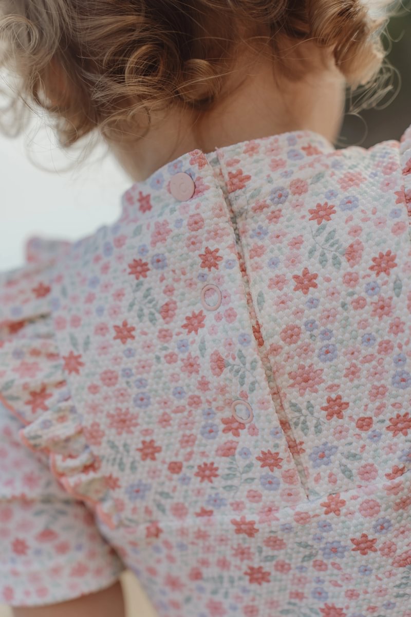 * Little Dutch UV Zwempak Korte Mouwen | Dreamy Flowerfield