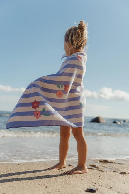 Little Dutch Strandhanddoek 60x120 | Dreamy Purple Stripe
