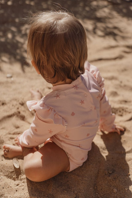 * Little Dutch UV Zwempak Lange Mouwen | Dreamy Seashells