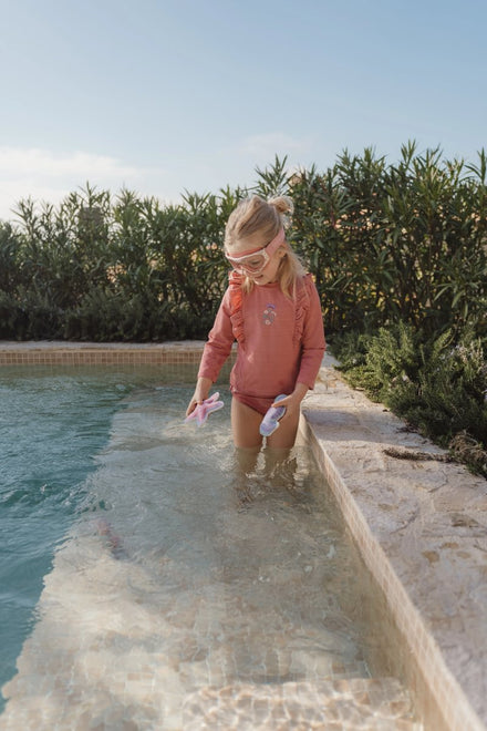 Little Dutch Zwemshirt Lange Mouwen | Dreamy Pink Sparkle
