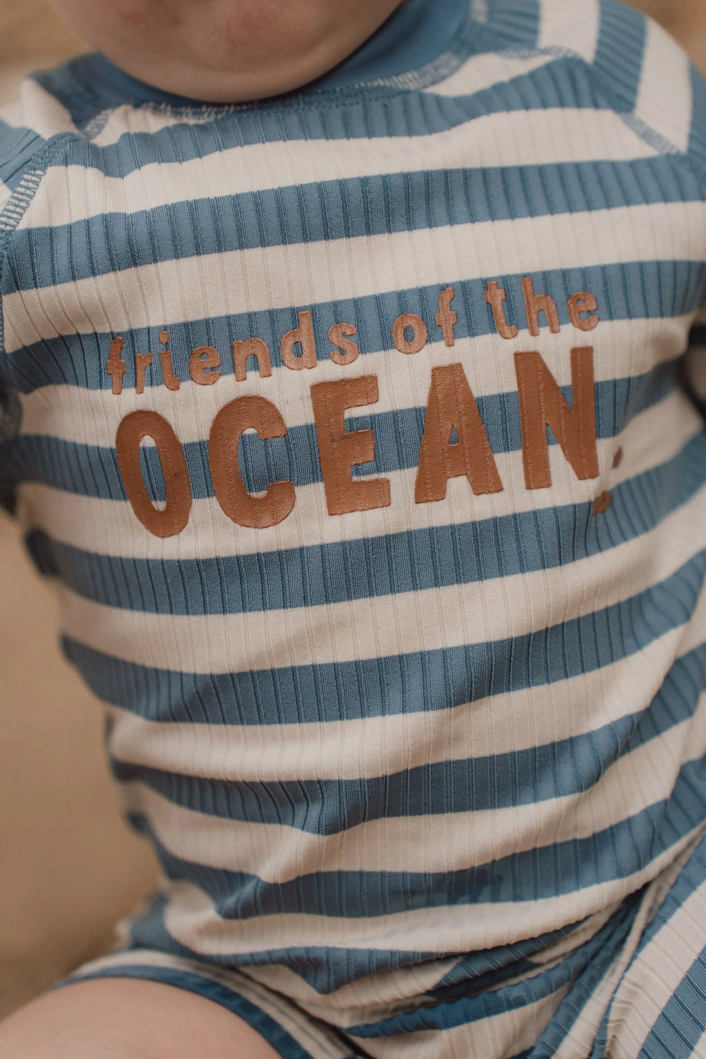 Little Dutch UV Zwempak Korte Mouwen | Ocean Blue Stripes