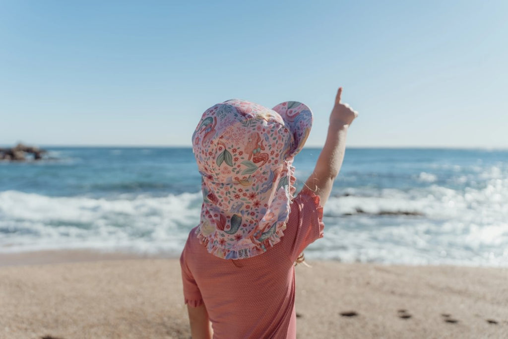 Little Dutch UV Zwempak Korte Mouwen | Dreamy Pink Sparkle