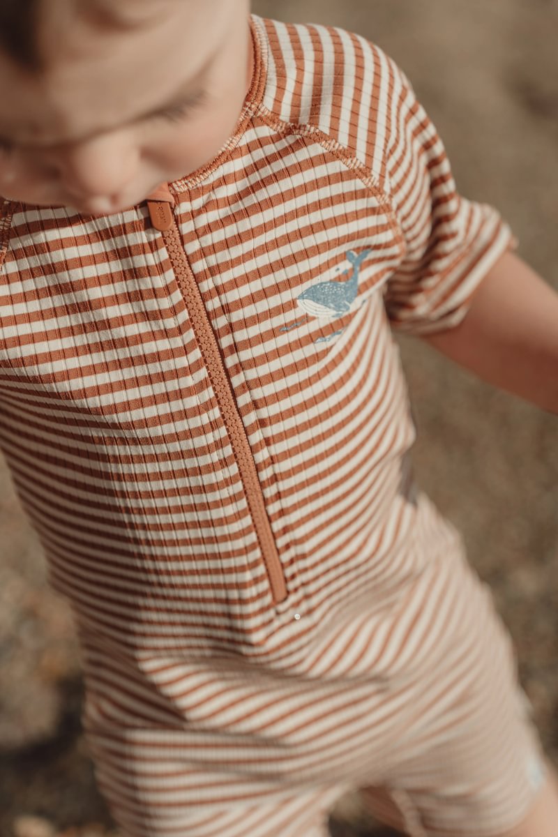 Little Dutch UV Zwempak Korte Mouwen | Ocean Brow Stripes