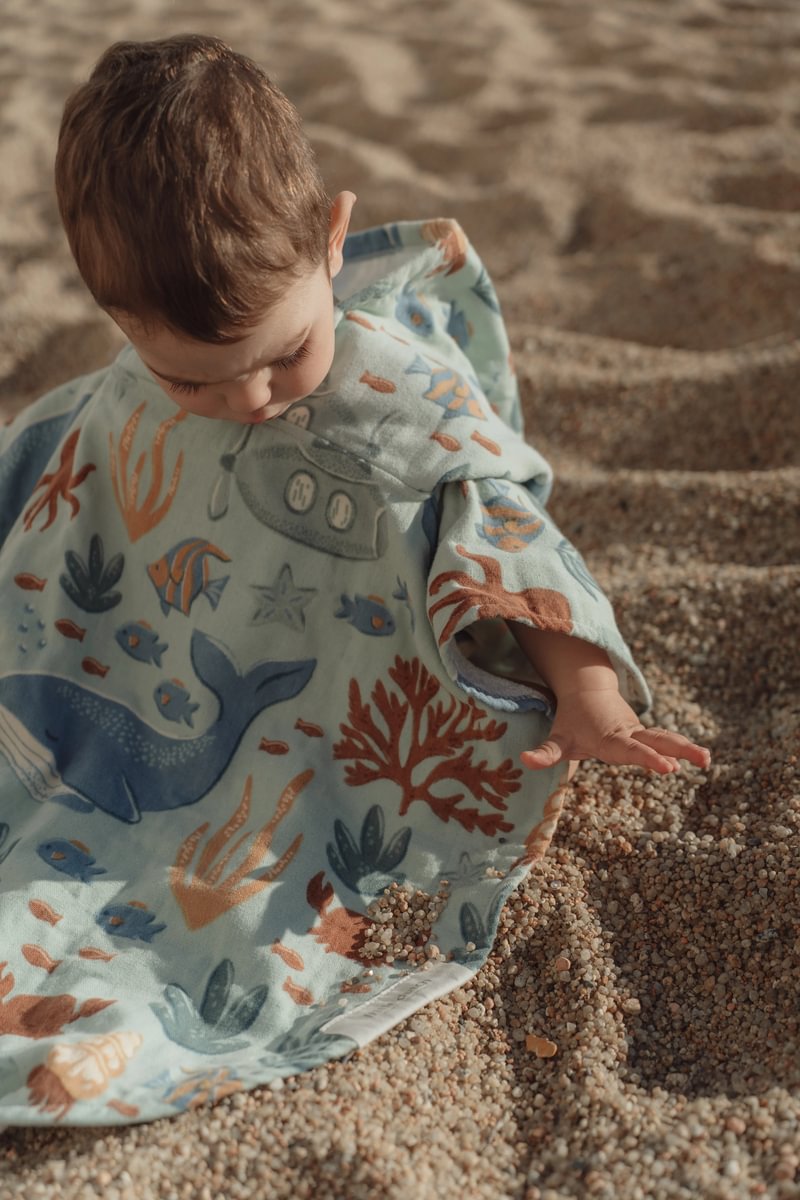 Little Dutch Strandponcho | Ocean World Multicolour