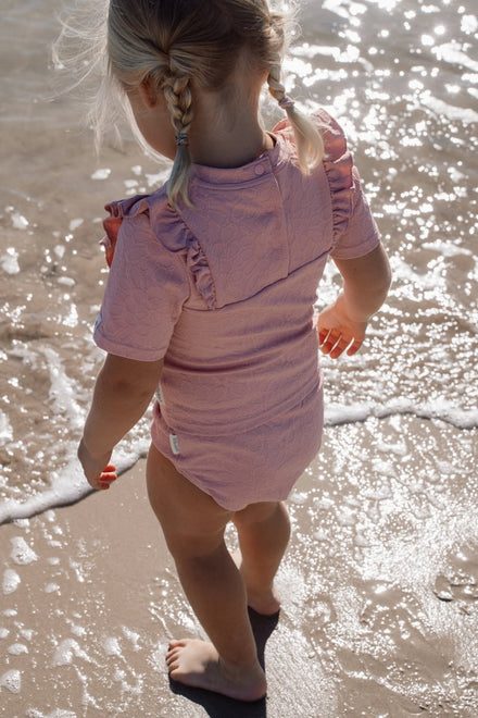 Little Dutch UV Zwemshirt Korte Mouwen | Dreamy Pink Rose