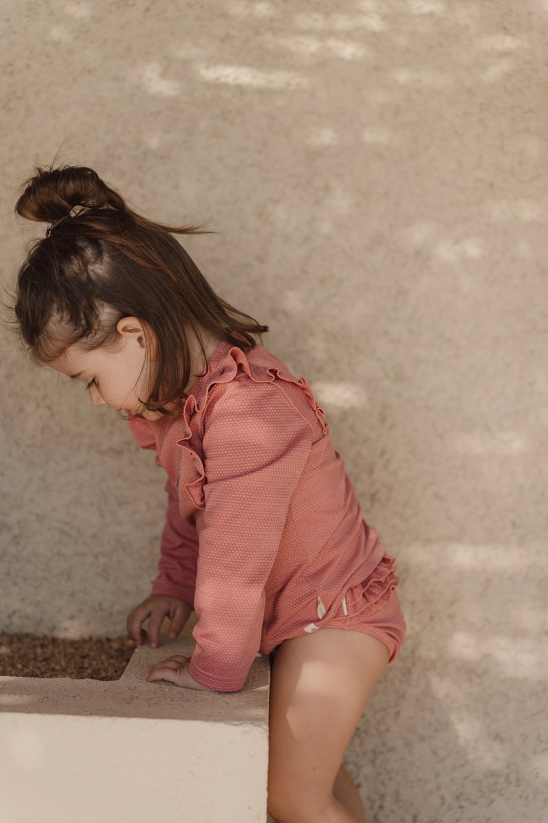 Little Dutch Zwemshirt Lange Mouwen | Dreamy Pink Sparkle