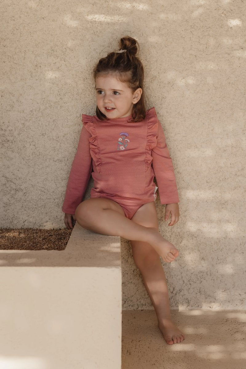 Little Dutch Zwemshirt Lange Mouwen | Dreamy Pink Sparkle