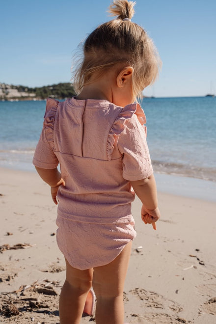 Little Dutch UV Zwemshirt Korte Mouwen | Dreamy Pink Rose