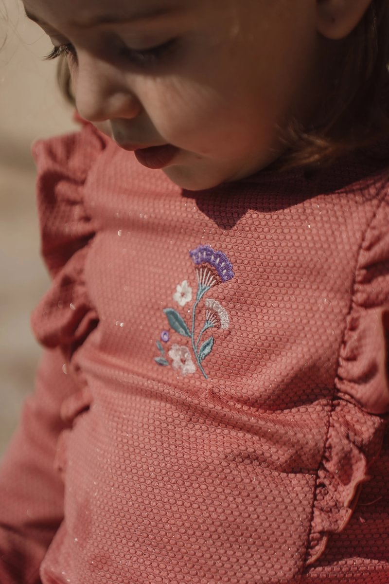 Little Dutch Zwemshirt Lange Mouwen | Dreamy Pink Sparkle