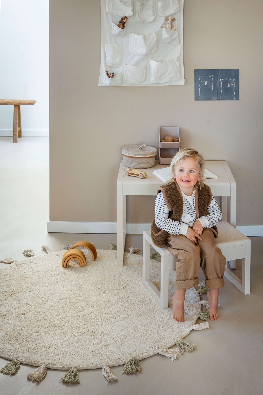 Tapis Petit Vloerkleed | Sara Natural/Green