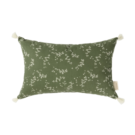 Nobodinoz Stories Kussen Met Franjes 35x20cm | Green Jasmine*