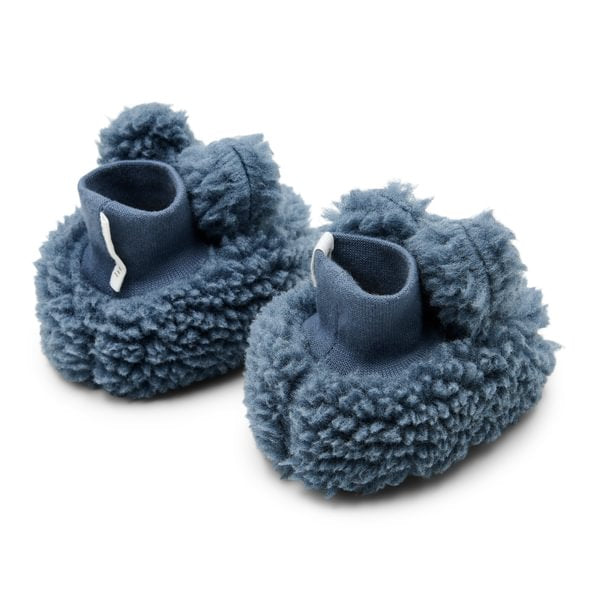 Little Dutch Teddy slofjes | Stone Blue