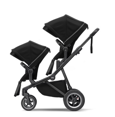 Thule Sleek Stadskinderwagen Met Reiswieg | Midnight Black On Black