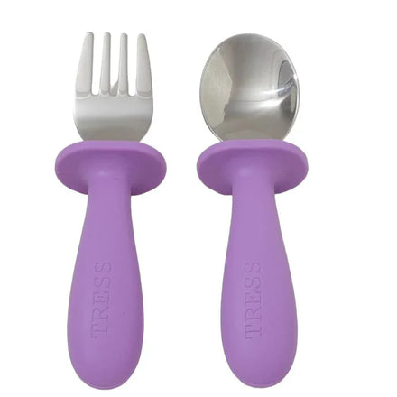 Tress Silicone Lepel en Vork | Lovely Lilac