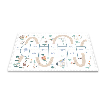Play & Go EEVAA 2-In-1 Speeltapijt Puzzelmat & Opbergbox | Hinkelpad 120x180cm