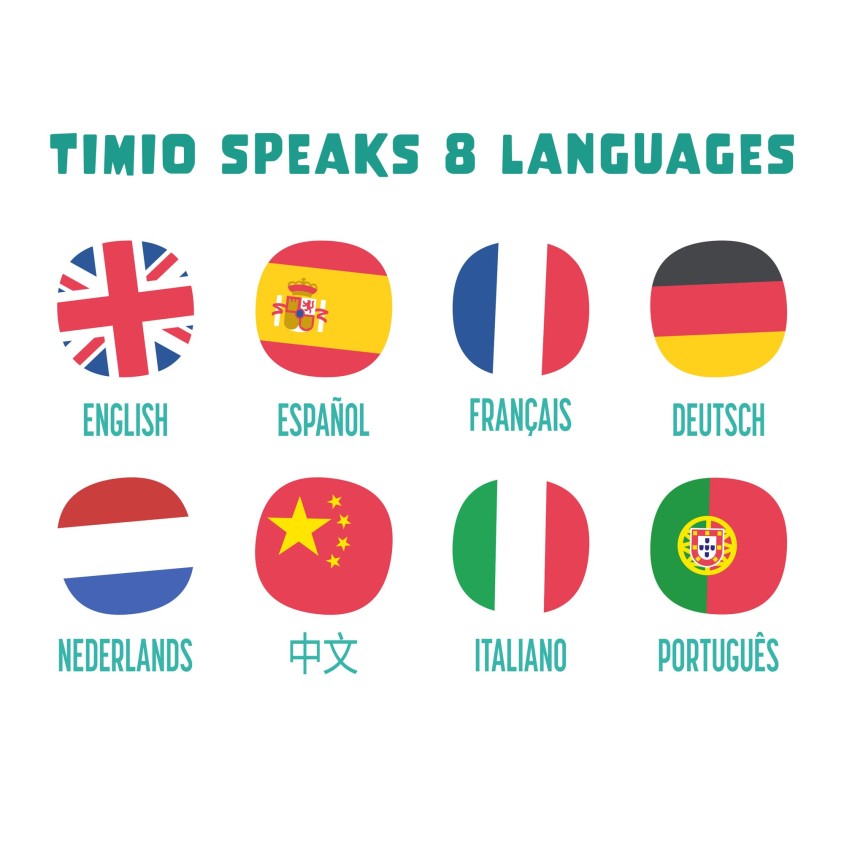 Timio Audio-en Muziekspeler 2.0 Oplaadbaar | Woordjes, Talen, Getallen +2 jaar
