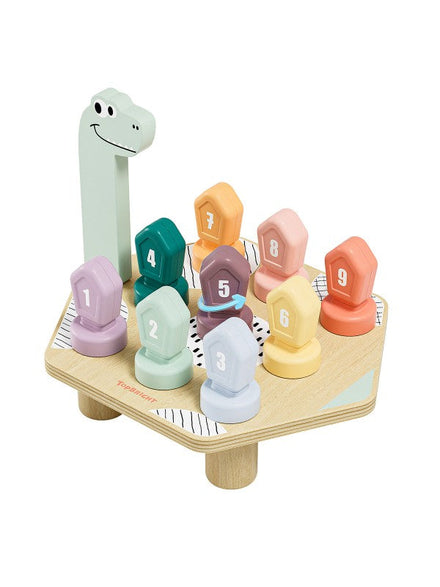 Topbright Happy Dino Twist Houten Cijfers en Kleuren Leren Spel