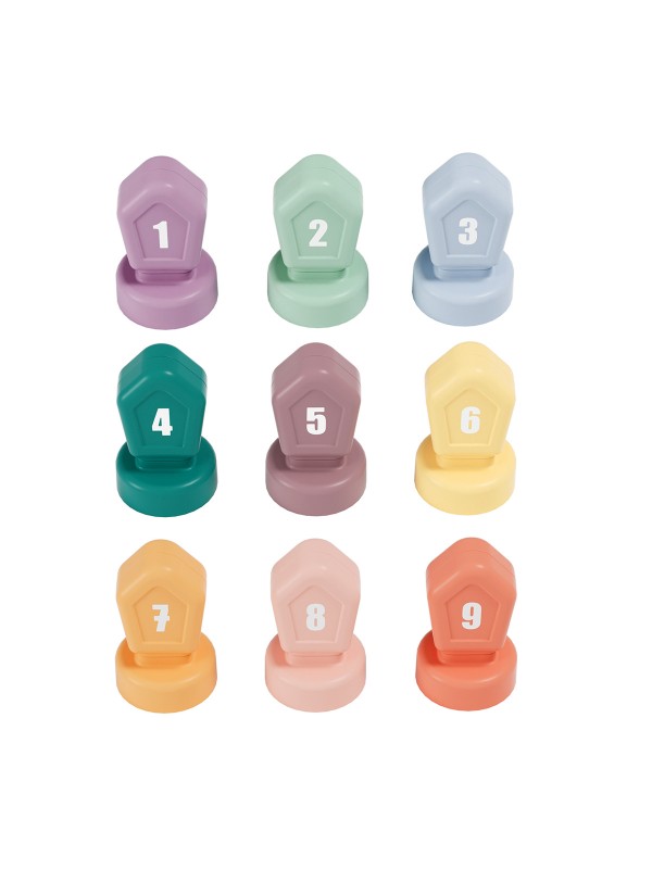 Topbright Happy Dino Twist Houten Cijfers en Kleuren Leren Spel