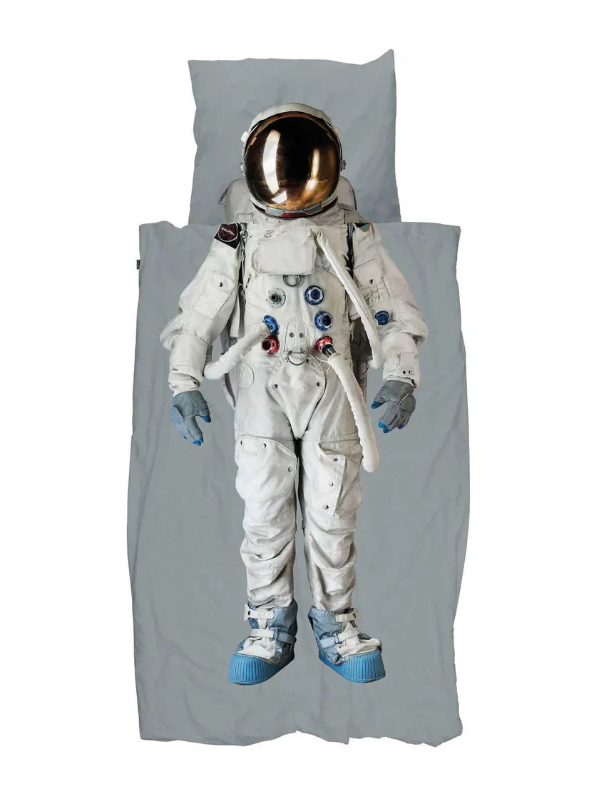 SNURK Dekbedset 140x200/220cm | Astronaut Grey Space