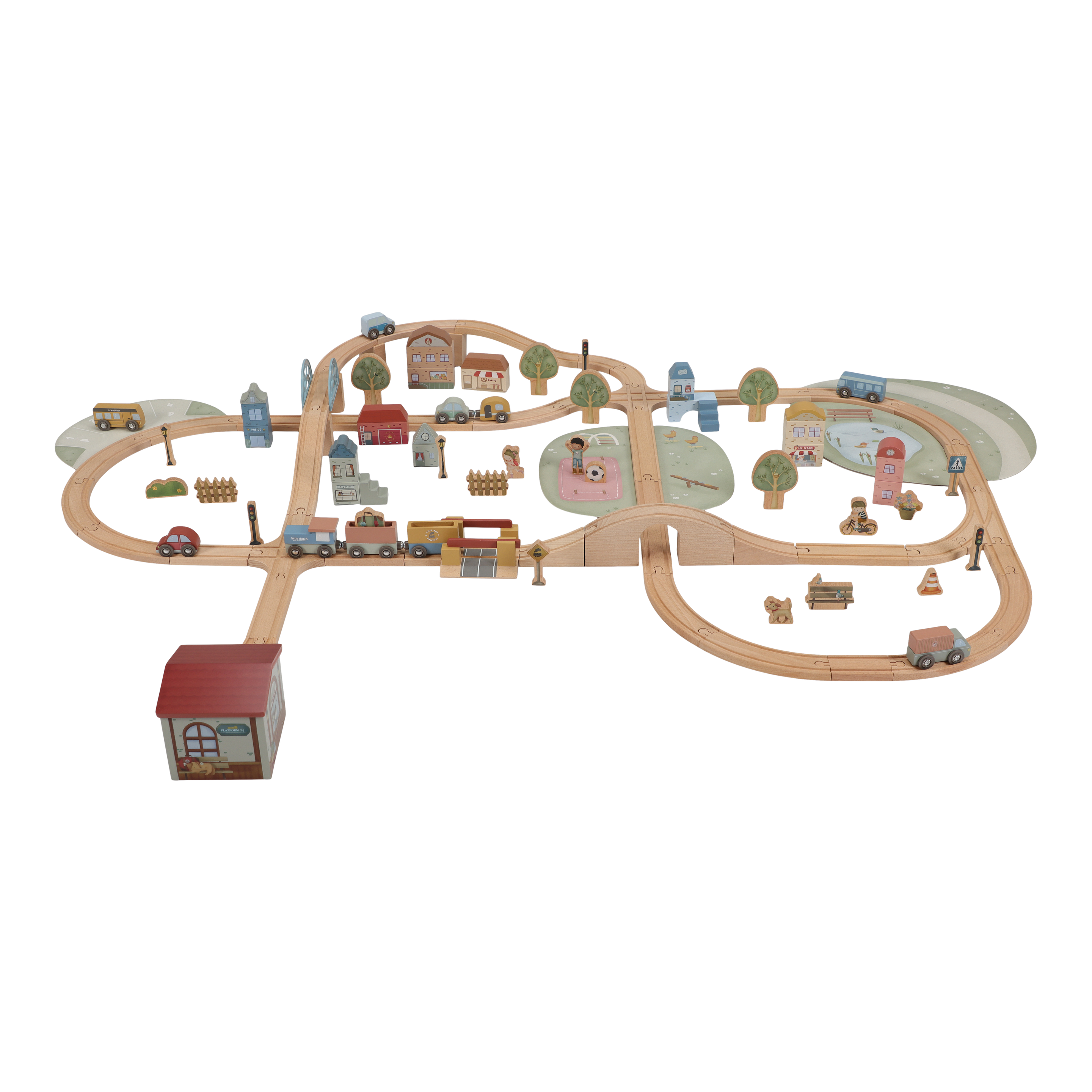 Little Dutch Houten Treinbaan Set | XL