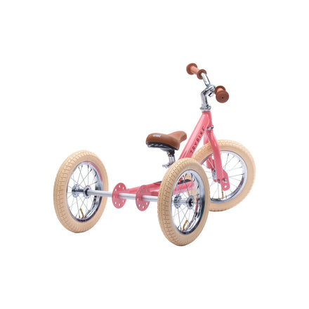 Trybike Steel Loopfiets 2-in-1 | Matt Pink