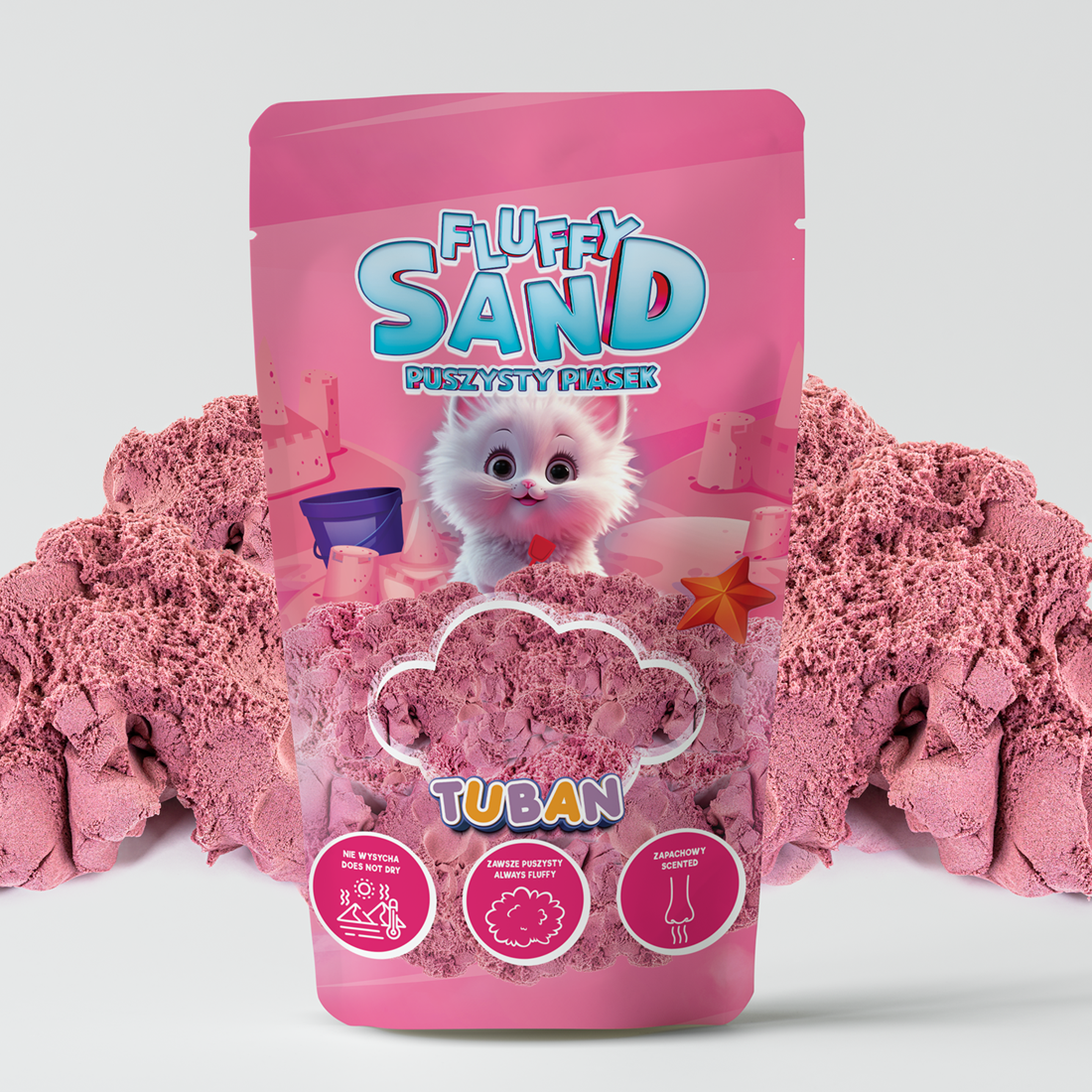 Tuban Kinetisch Zand Fluffy Sand Pink 90 g