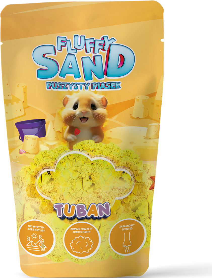 Tuban Kinetisch Zand Fluffy Sand Yellow 90 g