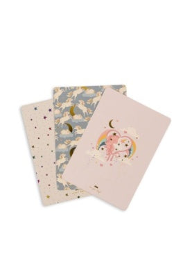 Konges Sløjd 6 Pack Greeting Cards Fsc | Unicorn/Safari