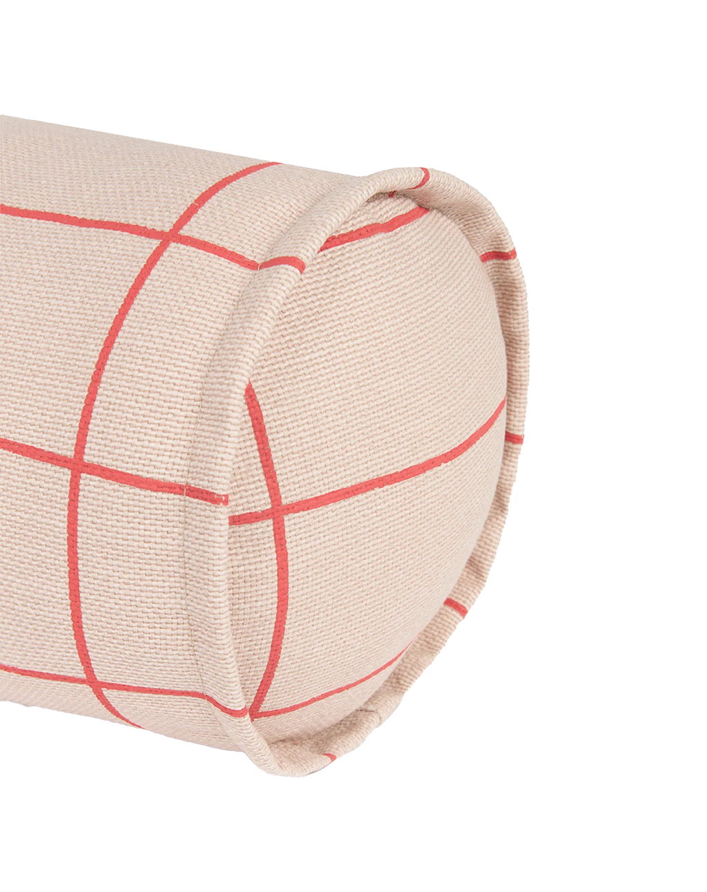 Nobodinoz Vibes Cylinder Kussen 40x40cm | Pink Red Grid