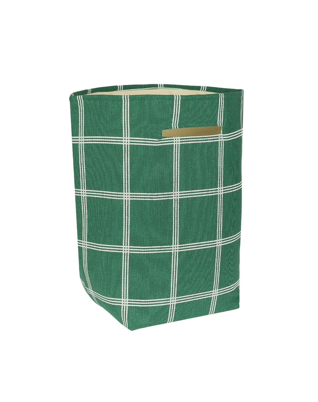 Nobodinoz Opbergmand Toybag 56x44x28cm | Green White Windowpane