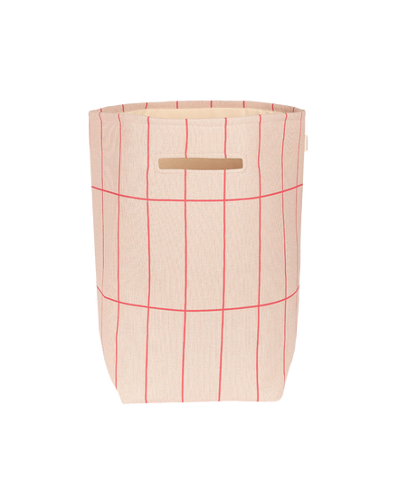 Nobodinoz Opbergmand Toybag 56x44x28cm | Pink Red Grid