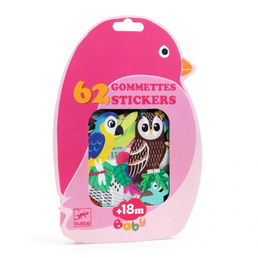 Djeco Set 62 Stickers | Vogels