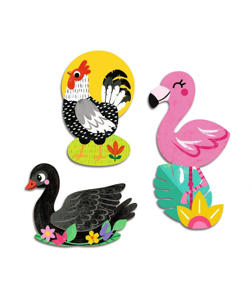 Djeco Set 62 Stickers | Vogels