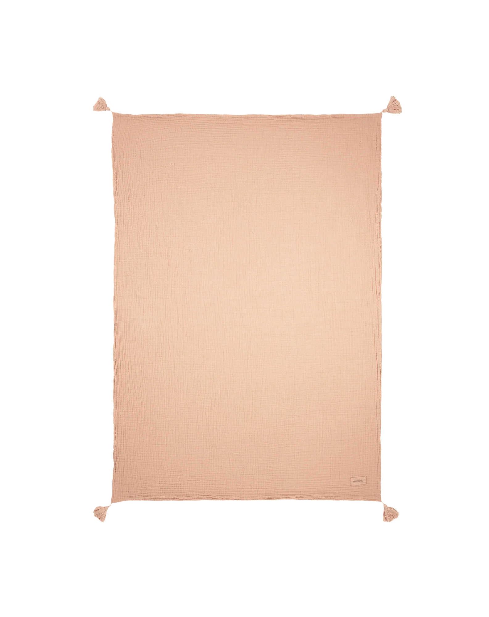 Nobodinoz Wabi Sabi Double Muslin Blanket 65x100cm | Powder Pink