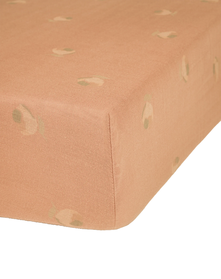 Nobodinoz Wabi Sabi Washed Hoeslaken 70x140cm | Powder Pink Blossom