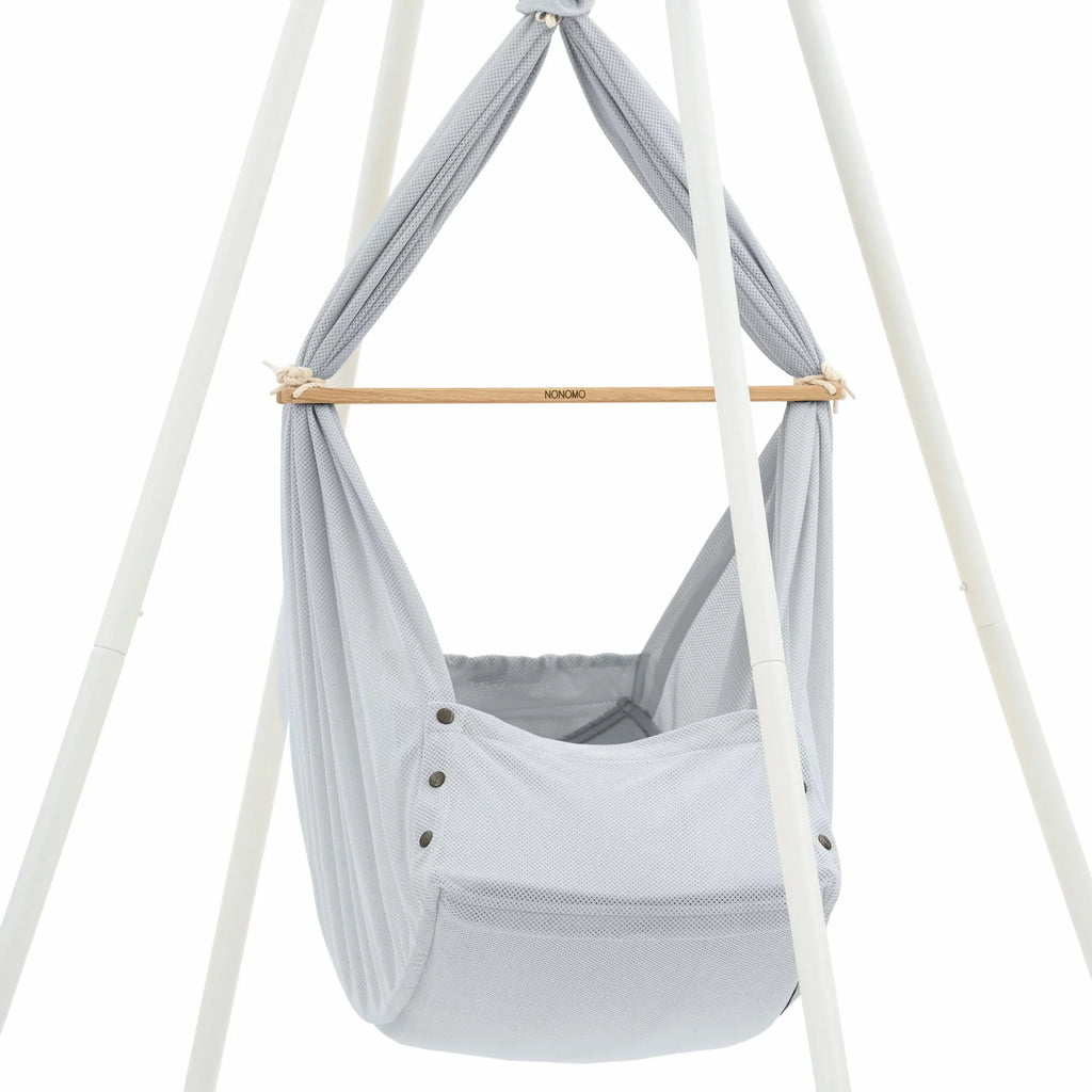 Nonomo Heavenly Dreams Baby Premium Wieg Stone Grey + Move + Tipi White