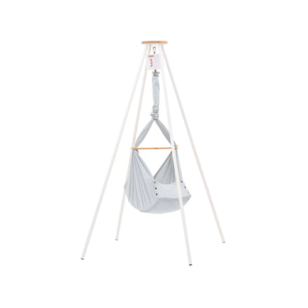 Nonomo Heavenly Dreams Baby Premium Wieg Stone Grey + Move + Tipi Stand (stokken) White