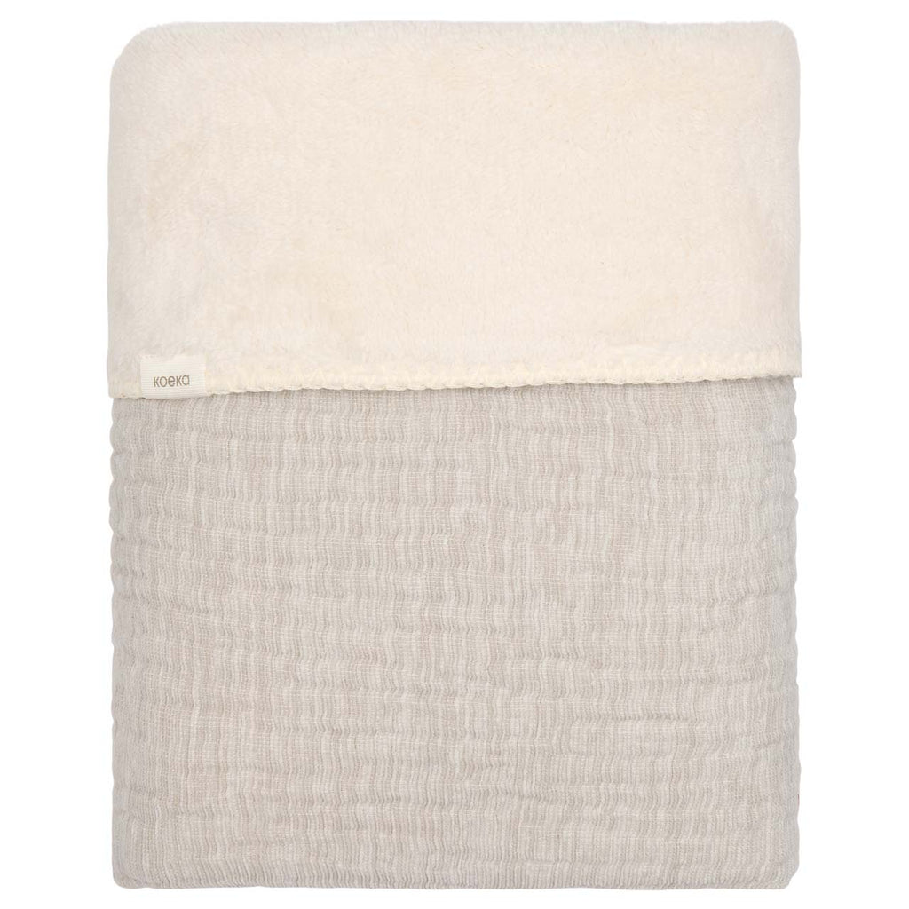 Koeka Wiegdeken Teddy Rivoli 75x100 | Stone