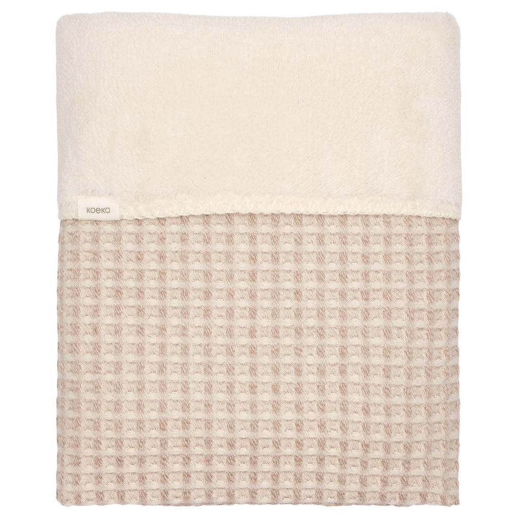 Koeka Wiegdeken Wafel/Teddy Oslo 100x75 | Crumble