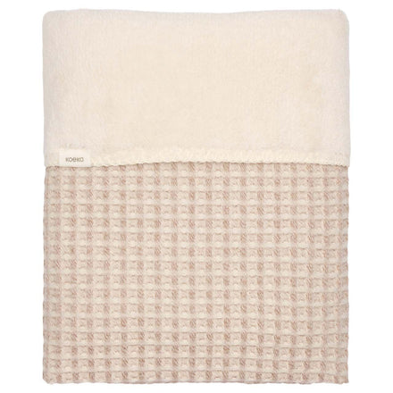 Koeka Wiegdeken Wafel/Teddy Oslo 100x75 | Crumble